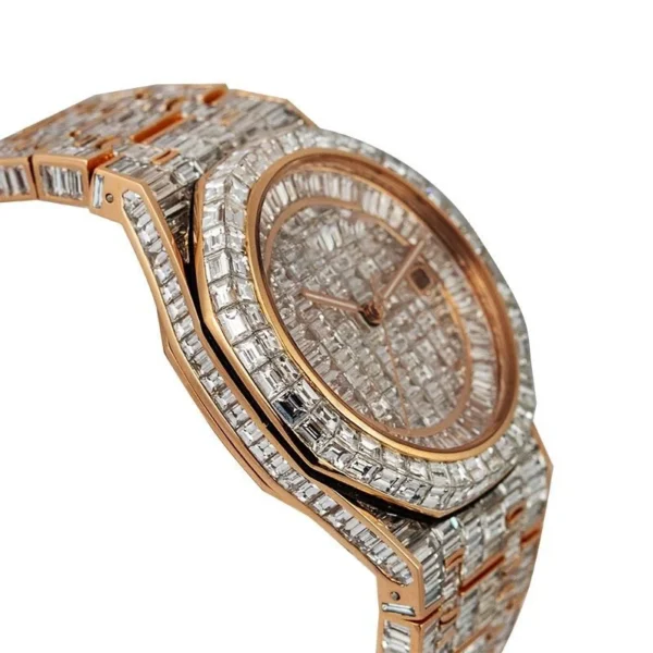 Sparkling 41MM Royal Oak Diamond Watch - Image 2