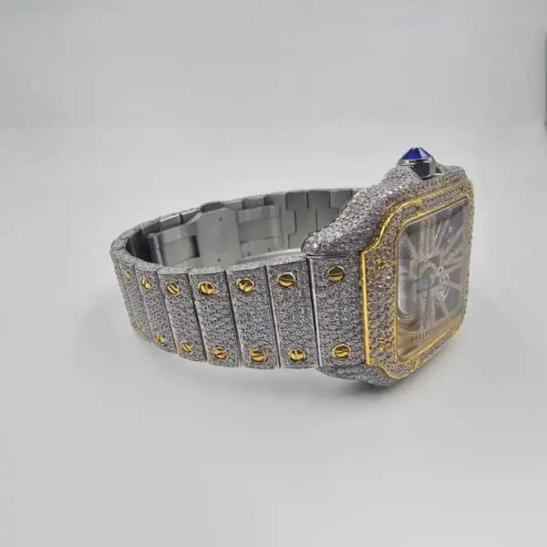 ELEGANCE 41MM GOLD DIAL SKELETON WATCH - Image 7