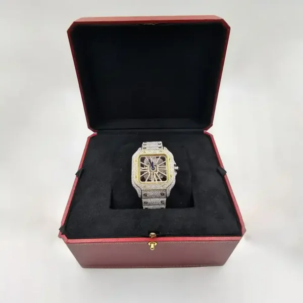 ELEGANCE 41MM GOLD DIAL SKELETON WATCH - Image 4
