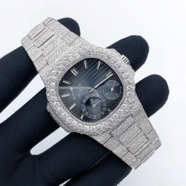 Dazzling PP Iced Out Diamond Watch - Image 2