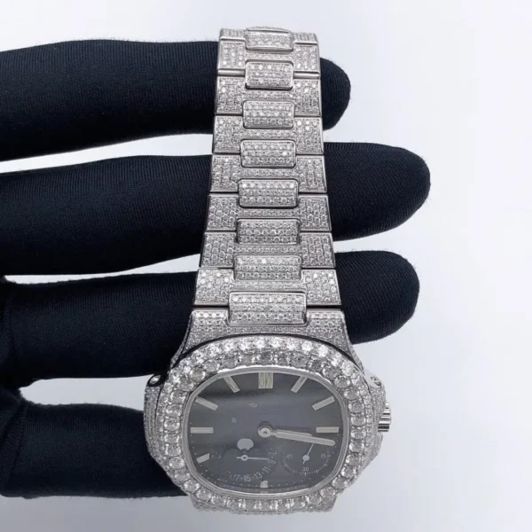 Dazzling PP Iced Out Diamond Watch - Image 3