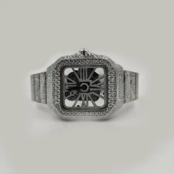 Dazzling Skeleton Diamond Watch - Image 4