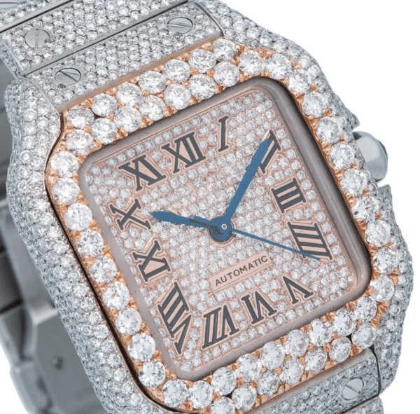 Exquisite 36mm Rose Gold Diamond Watch - Image 9