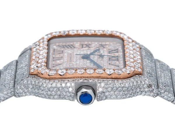 Exquisite 36mm Rose Gold Diamond Watch - Image 8