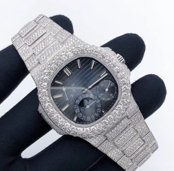 Dazzling PP Iced Out Diamond Watch - Image 7