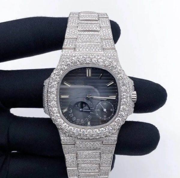 Dazzling PP Iced Out Diamond Watch - Image 9