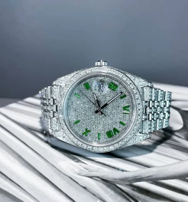 DAZZLING 41MM GREEN NUMERAL DIAL WATCH - Image 2