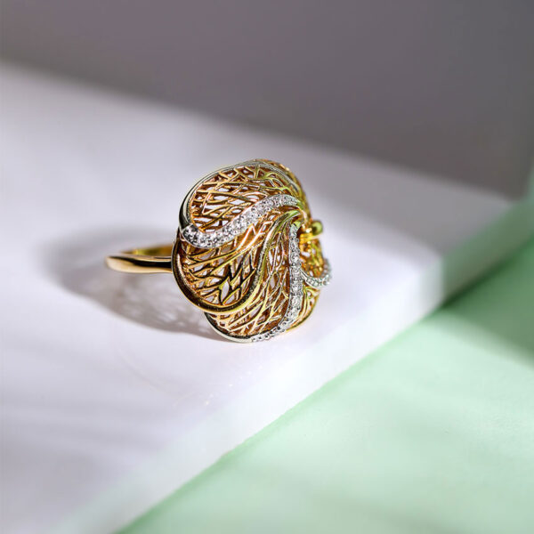 Alocasia Root Diamond Ring - Image 4