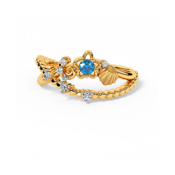 Little Mermaid Diamond Star Ring