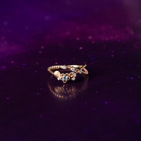 Little Mermaid Diamond Star Ring - Image 2