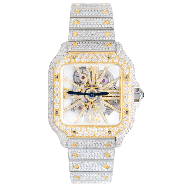 ELEGANCE 41MM GOLD DIAL SKELETON WATCH