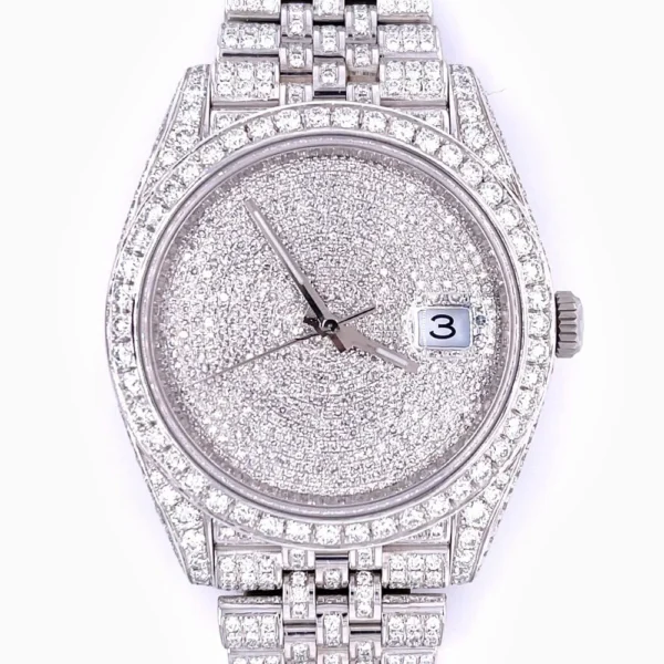 Alluring White Dial Diamond Watch