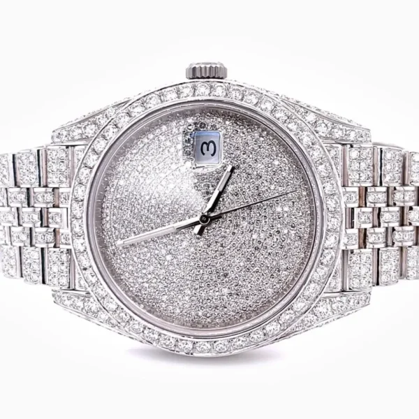 Alluring White Dial Diamond Watch - Image 3