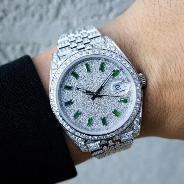 DAZZLING 41MM GREEN NUMERAL DIAL WATCH - Image 3