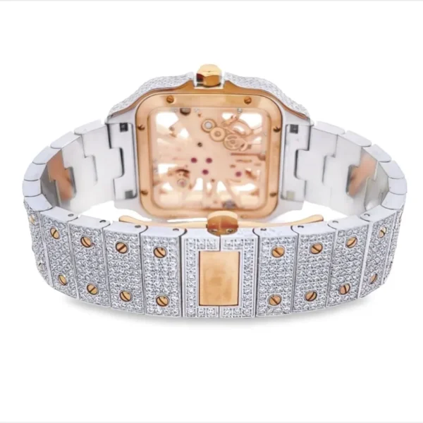 Exquisite Skeleton Baller Square Watch - Image 2