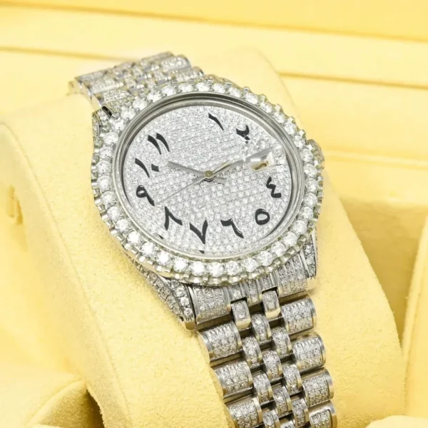 DAZZLING 36MM ARABIC DIAL STUDDED WATCH - Image 2