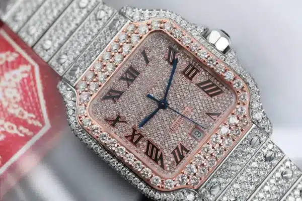 Exquisite 36mm Rose Gold Diamond Watch - Image 2