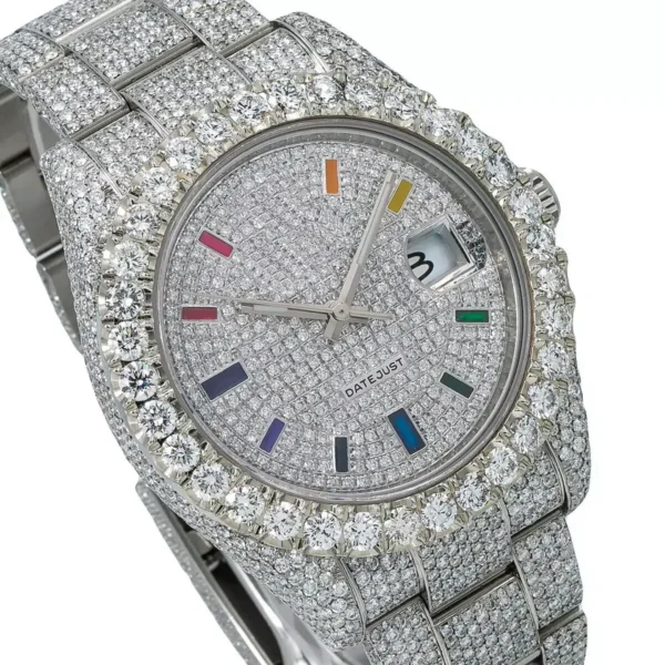 LUXURIOUS 41MM OYSTER STUDDED WATCH - Image 3