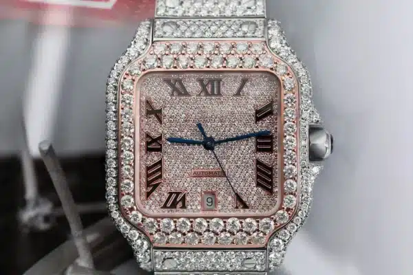 Exquisite 36mm Rose Gold Diamond Watch - Image 6